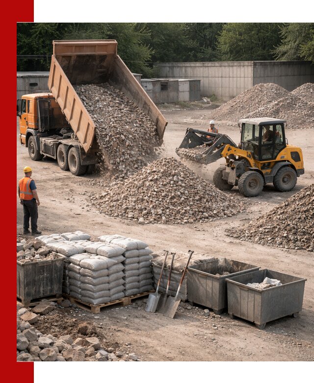 Вторичные материалы для отсыпки в Северодвинске — поставка и доставка