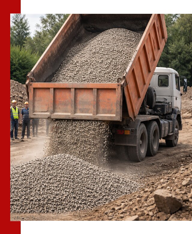 Доставка сыпучих материалов самосвалом в Северодвинске быстро и надежно