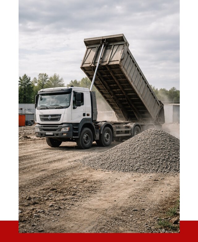 Доставка самосвалом 40 кубов в Северодвинске от 9109 р. | ПРОНЕРУДСвр