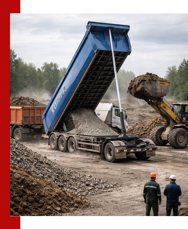 Аренда тонар 40 тонн в Северодвинске с доставкой материалов