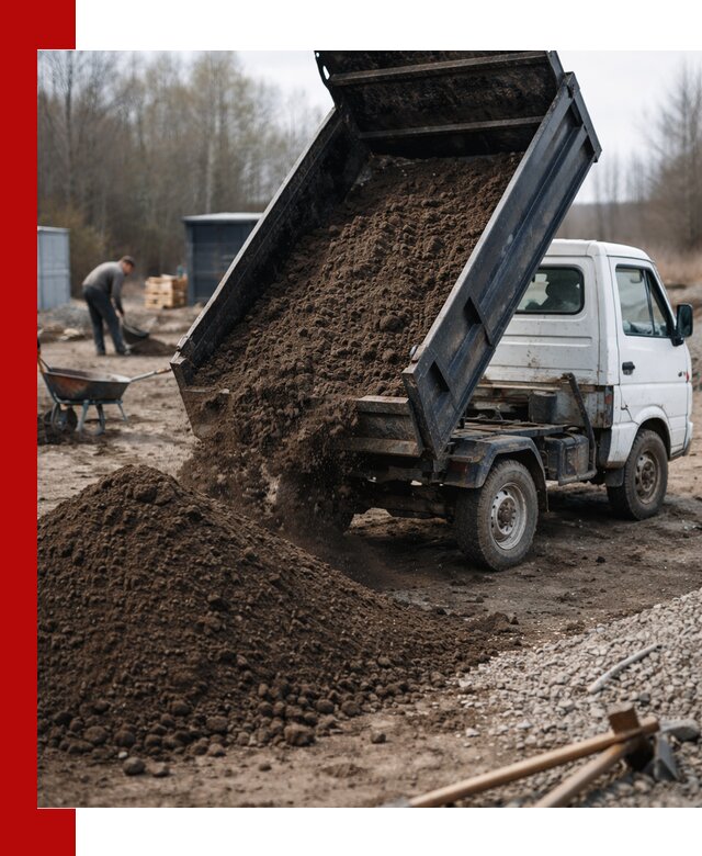 Аренда минисамосвала в Северодвинске для доставки сыпучих материалов