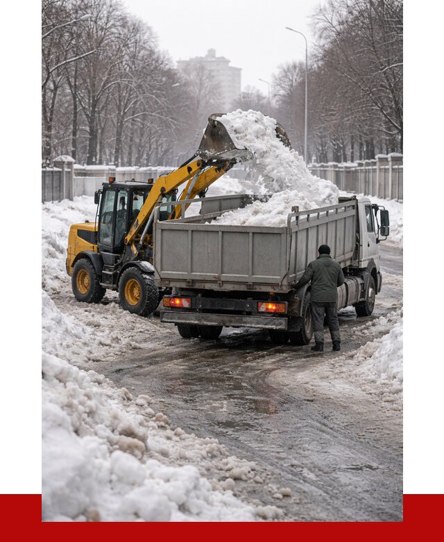 Вывоз снега с погрузкой в Северодвинске от 3542 р. ПРОНЕРУДСвр