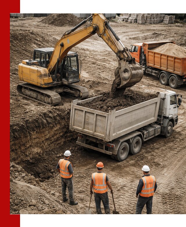 Разработка грунта для строительства и благоустройства в Северодвинске